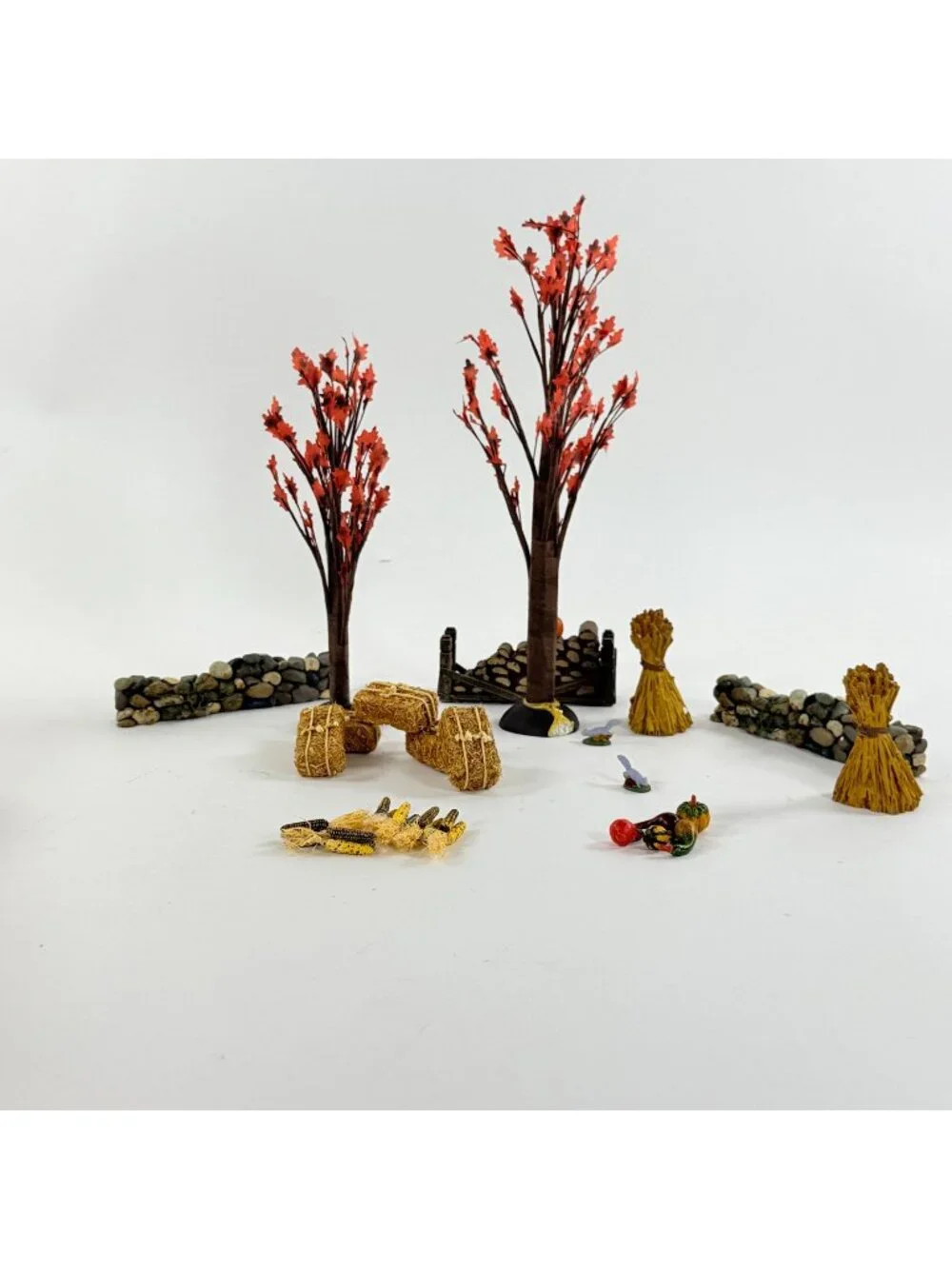 Vintage Dept 56 Autumn Landscape Village Accessories 53138 Missing 2 squirrels